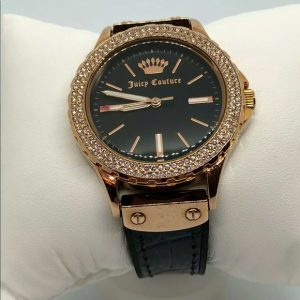 Juicy Couture Women's Crystal Accent Rose Tone